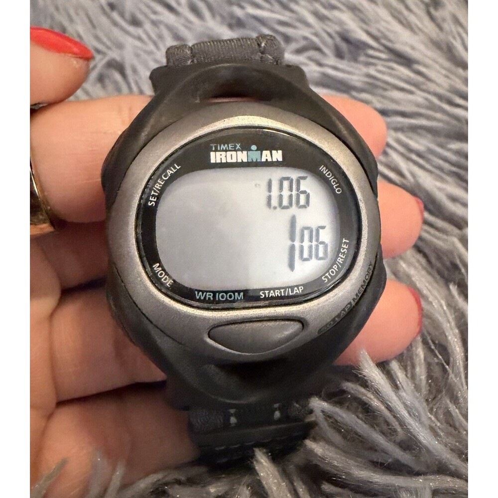Timex Ironman WR100M Digital Sport Watch Indiglo Working New Battery